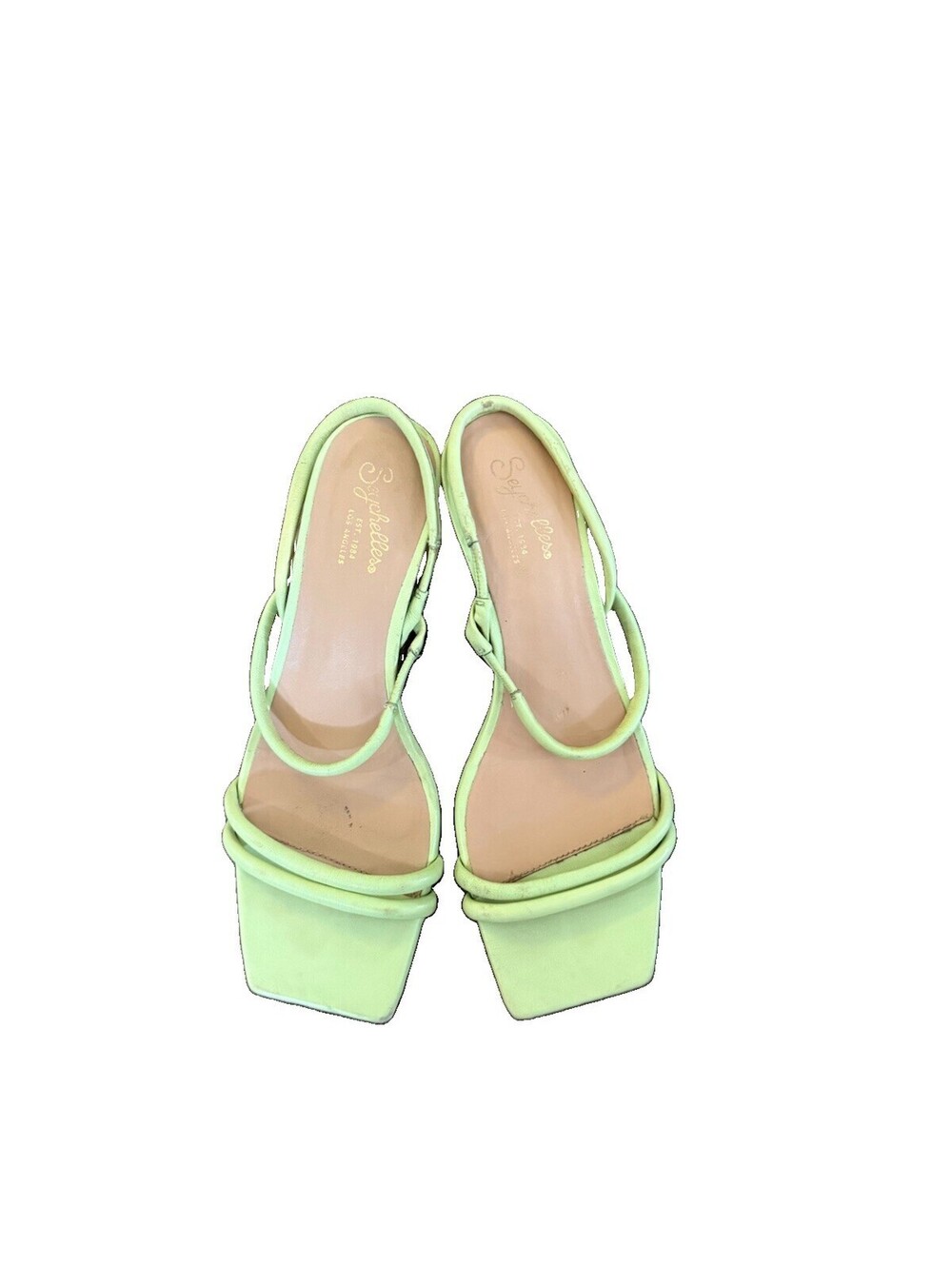 Kitten Heeled Sandals | Women’s | Seychelles | 7.5 | Lime Green